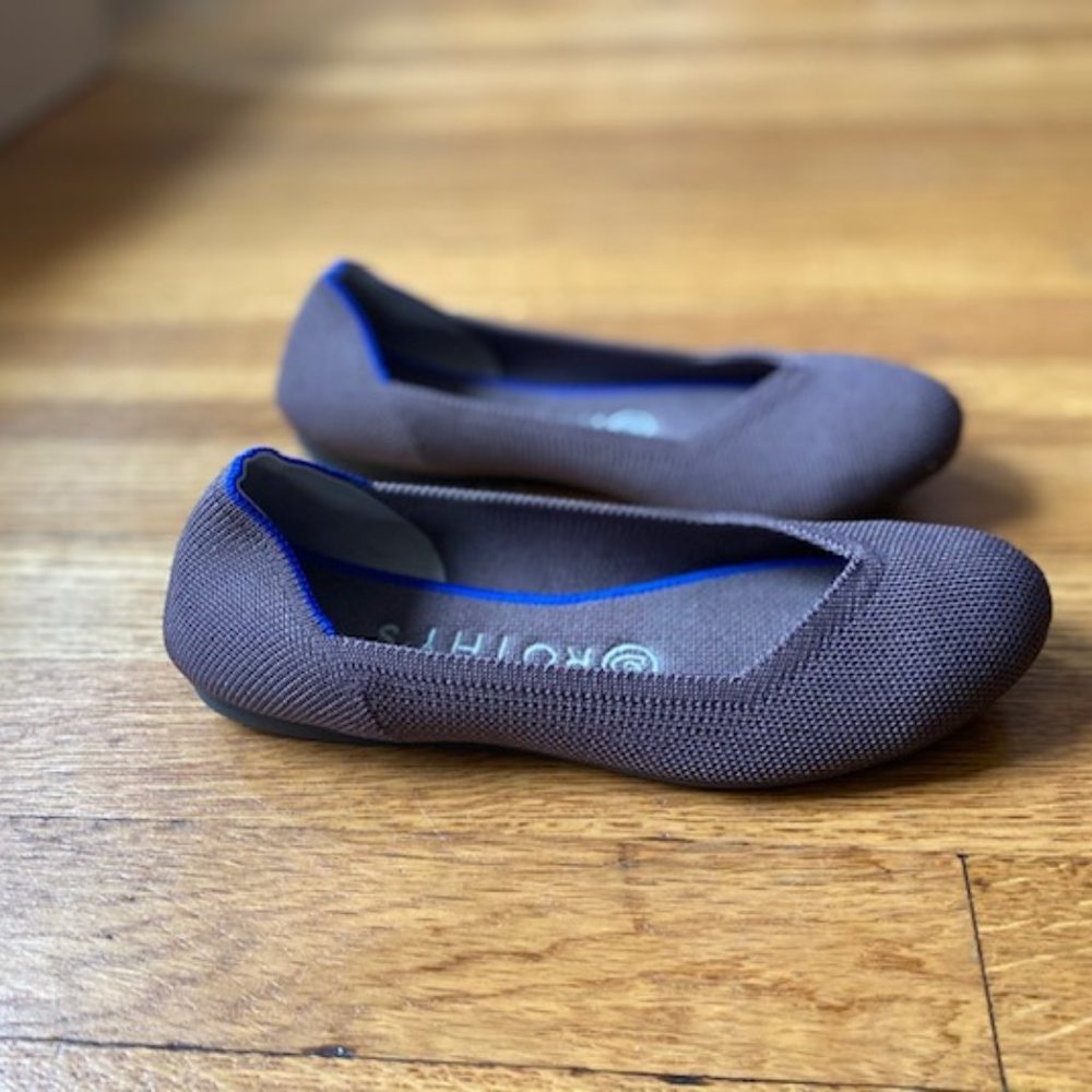 Rothy's Flat Round Toe - Mink color,  Size 6